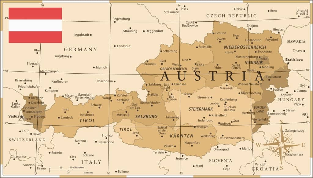 Austria en mapas