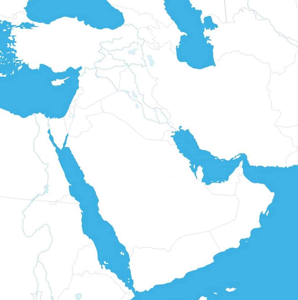 acre Aviación Resbaladizo Asia Occidental: mapas y más información sobre Oriente Medio