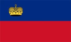 escudo y bandera de Liechtenstein