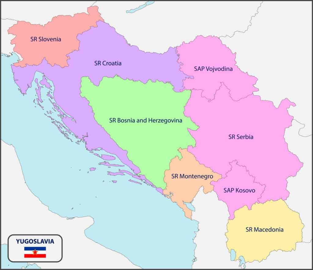 países de Yugoslavia